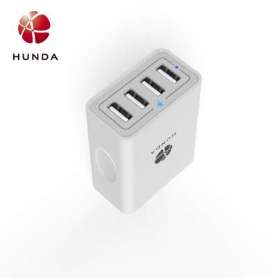 HUNDA USB Power Chargeur Adapter 25W 5V 5A USB Wall Charger Worldwide Plug DC Multiple USB Mobile Phone Charger